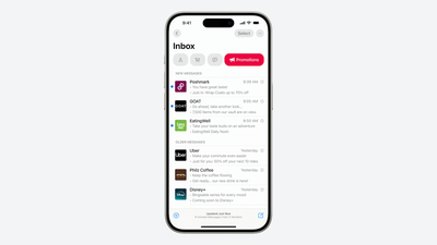 Mail categorization in iOS 18